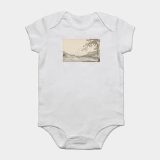 On the Aar between Unterseen and Lake of Brienz by J.M.W. Turner Baby Bodysuit